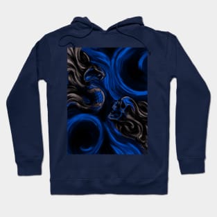 Skull & Snake (blue) Hoodie